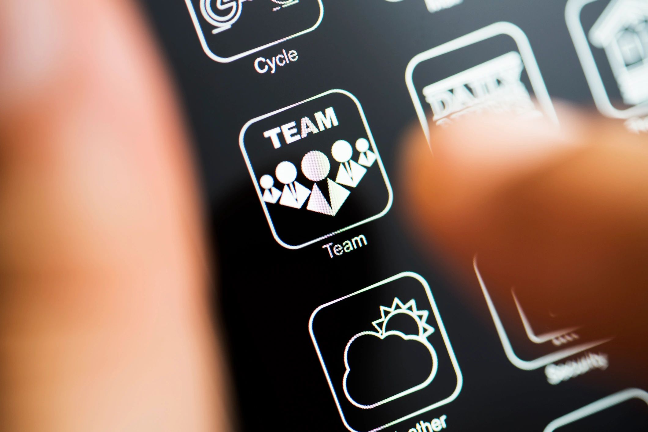 global technology workforce collaboration dark theme