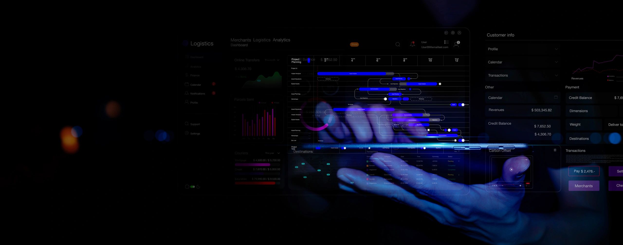 software development dark theme corporate